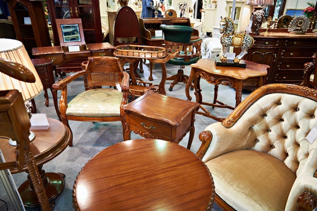 antique furnitures made of wooden materials